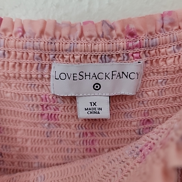 LoveShackFancy X Target Simone Pink Tiered Ruffle Maxi Dress - Picture 4 of 15
